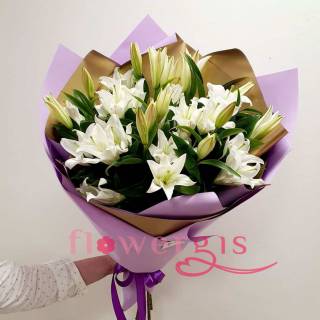 Лиловая снежинка